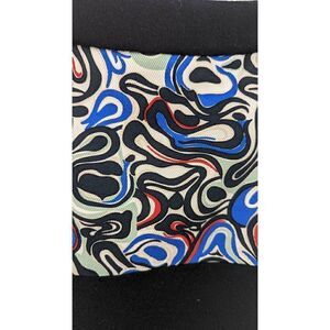 Balenciaga Paris Women Black Pencil Cut Abstract Print Mini Skirt Size 44